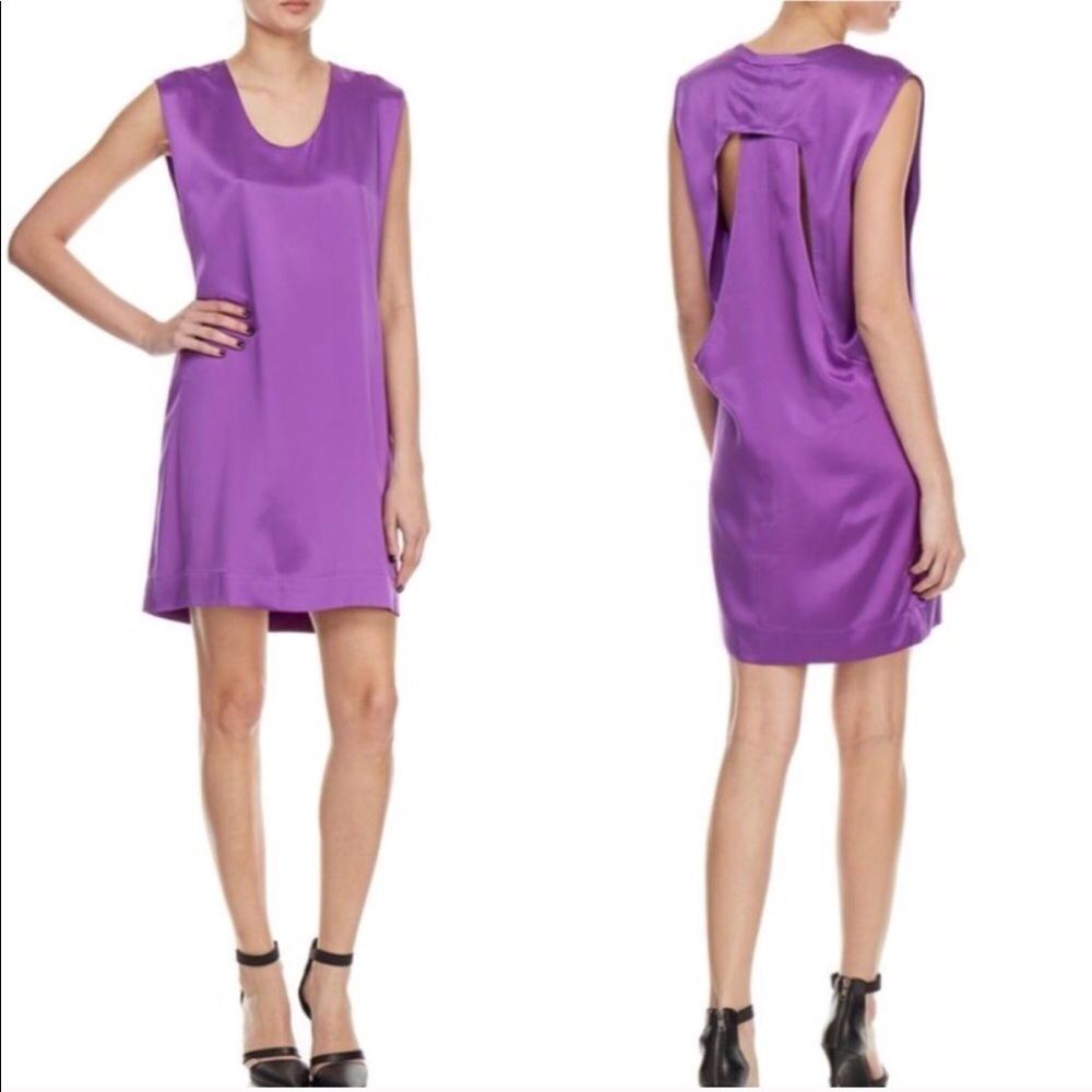 NEW • Helmut Lang • Mere Silk Purple Dress XS